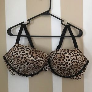 NWT Cacique Leopard-Print Bra - Size 44D